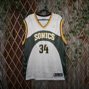 XL - Vintage / Y2K Supersonics Ray Allen Basketball Jersey